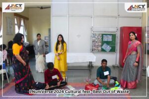 Read more about the article LNUniverse 2024 Cultural Fest – “Best Out of Waste” at JNCT Professional University!